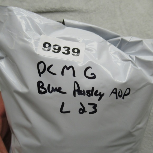 Daniel Cremieux Shirt Mens Large Blue Paisley Long Sleeve Tailored Fit Button Up - Picture 10 of 10